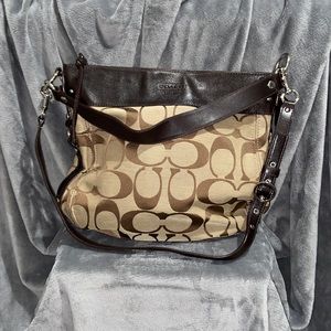 COACH women’s purse leather trim